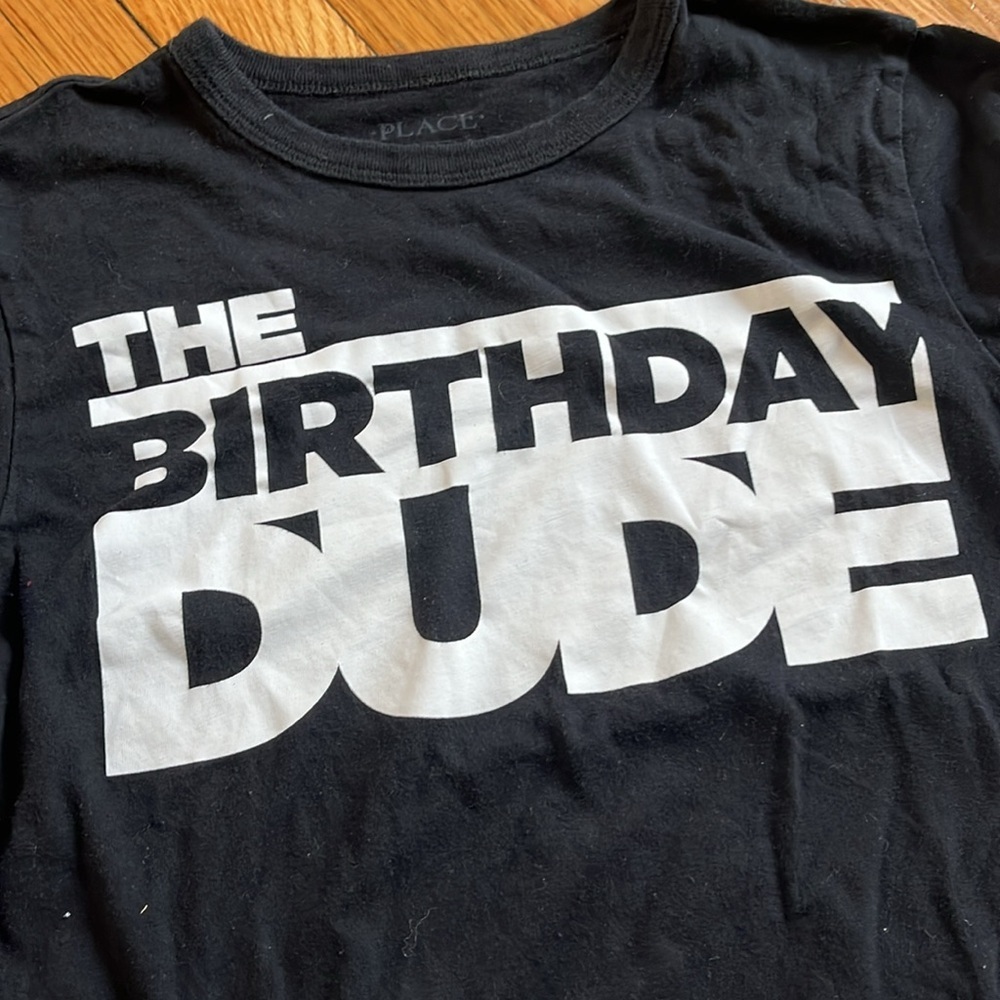 Children’s Place the birthday dude T shirt 7/8 fit is 6/7 EUC. - Picture 2 of 4